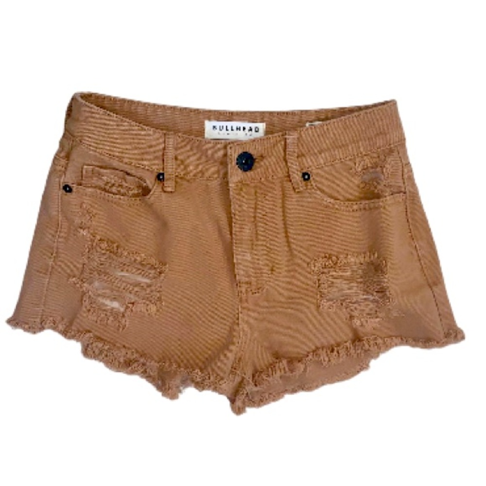 BULLHEAD DENIM Co Los Angeles distress ripped shorts juniors size 3